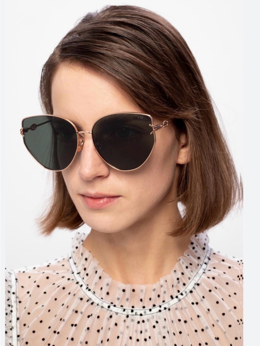 Christian Dior DiorGypsy1 gold sunglasses